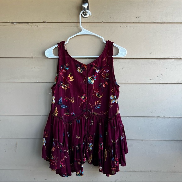 Abercrombie + Fitch Floral Sleeveless Top - Women's Size Medium Spring Flowy - Picture 4 of 4